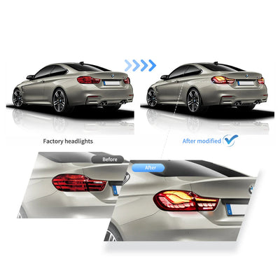 (PRENOTA) Fanali Posteriore Completo per BMW Serie 4 F32, F33, F36, M4 F82, F83 (2014-2020) a LED