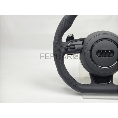 (PRENOTA) Volante per Audi, Pelle, Cucitura Nera, S
