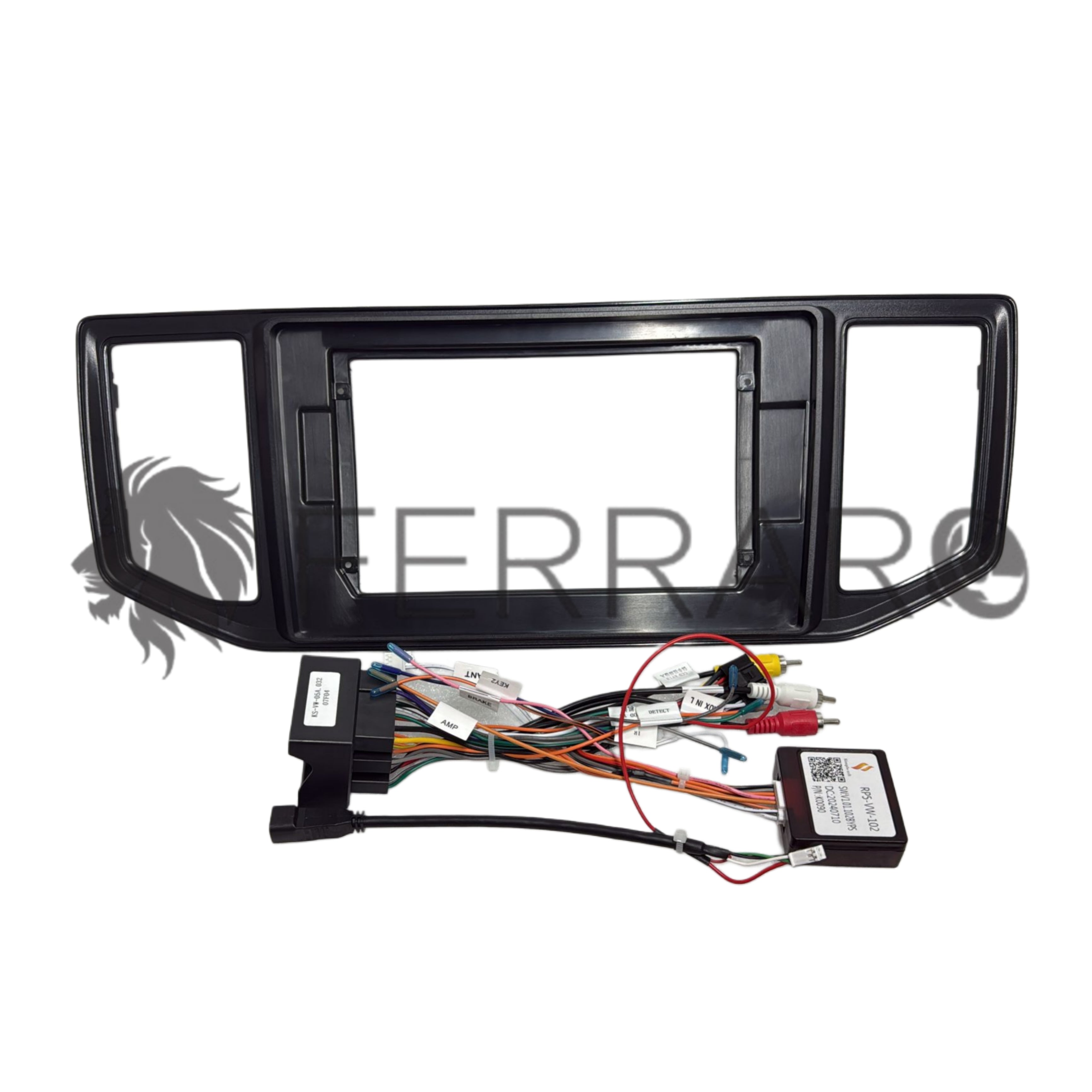 Kit Montaggio Autoradio 10.1" Pollici, Volkswagen Crafter (2017-2025) Mascherina, Cablaggio, per Autoradio Android