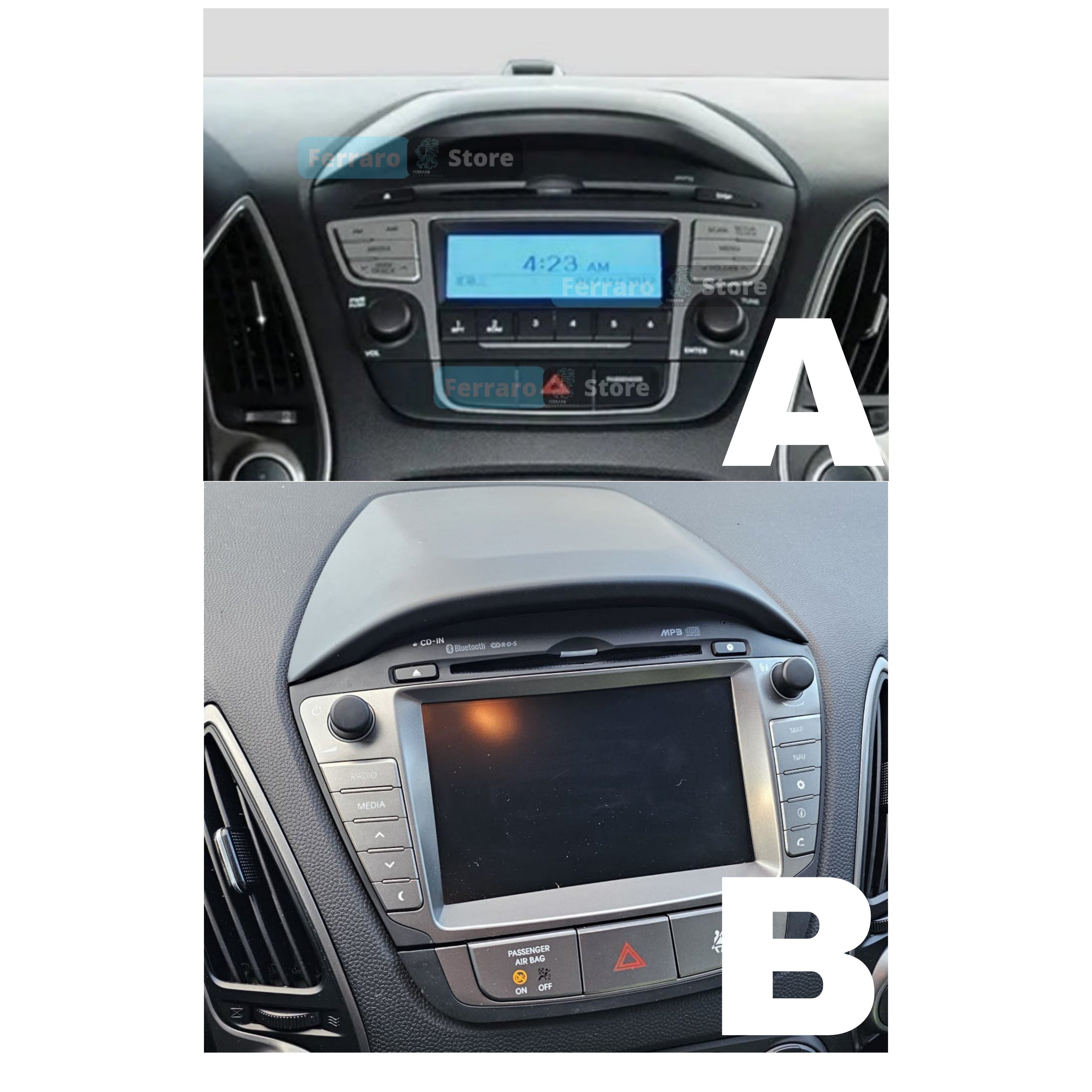Autoradio per Hyundai Tucson 2 IX35 9" 2K | 2009-2015 | Android | Bluetooth | CarPlay | Android Auto | 12/256GB Ram
