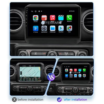 (PRENOTA) Autoradio per Jeep Wrangler 4 JL 9" (2017-2025) Android, Bluetooth, CarPlay, Android Auto, 2GB/4GB/6GB/8GB Ram