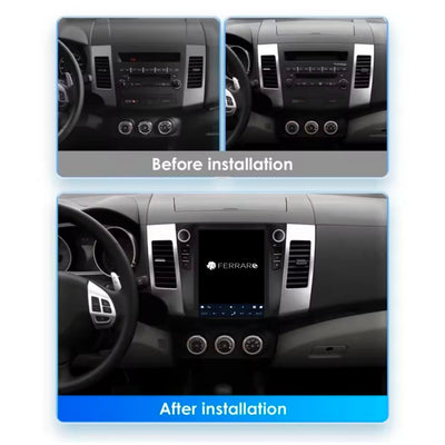 Autoradio per Mitsubishi | Citroen | Peugeot 9.7" | Android | Bluetooth | CarPlay | Android Auto | Modello Tesla | 4GB/8GB Ram
