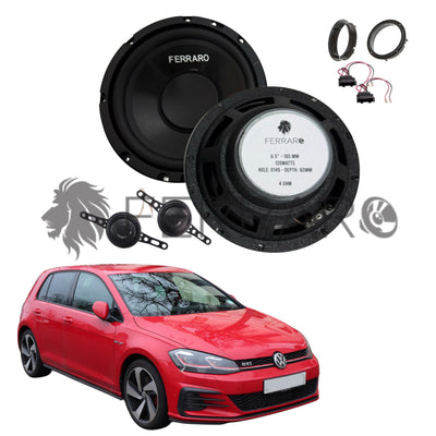 FerraroStore Kit 2 Altoparlanti, ASK-165.2, Ant o Post, VW Golf 7ª Serie dal 2013>