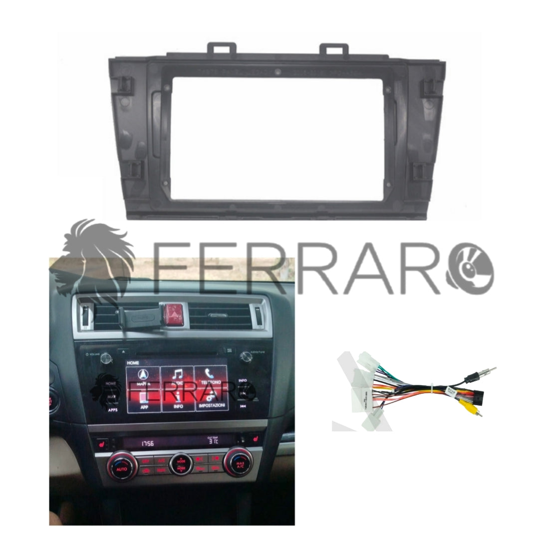 (PRENOTA) Kit Montaggio Autoradio 9"Pollici Subaru Outback Legacy (2015-2019), Mascherina, Cablaggio per Autoradio Android