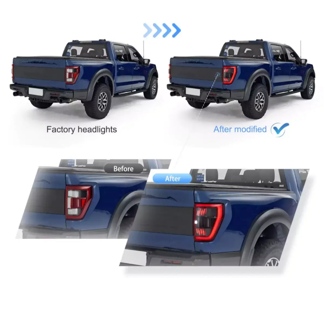 (PRENOTA) Fanali Posteriore Completo per Ford F150 14ª Serie (2021-2024) a LED