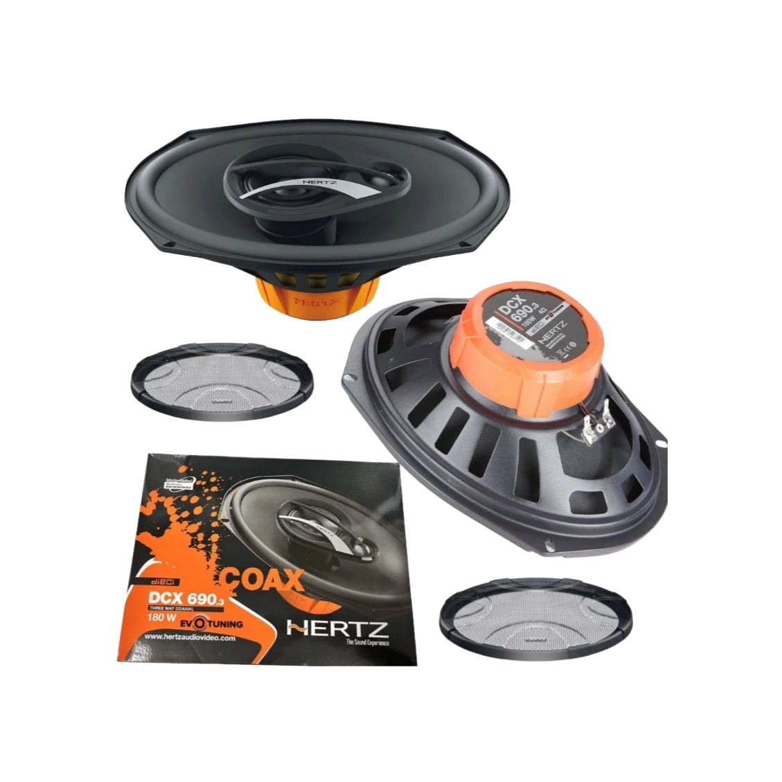 Hertz DCX 690.3, Coppia Casse Coassiali, 180w