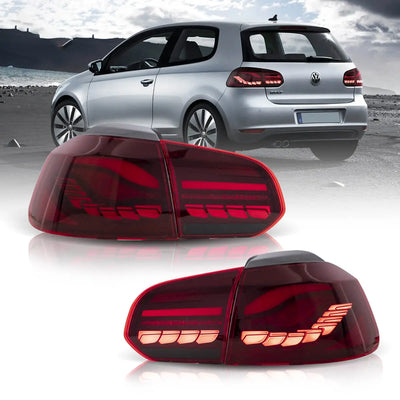 (PRENOTA) Fanali Posteriore Completo per Volkswagen Golf VI, MK6 (2008-2012) a LED