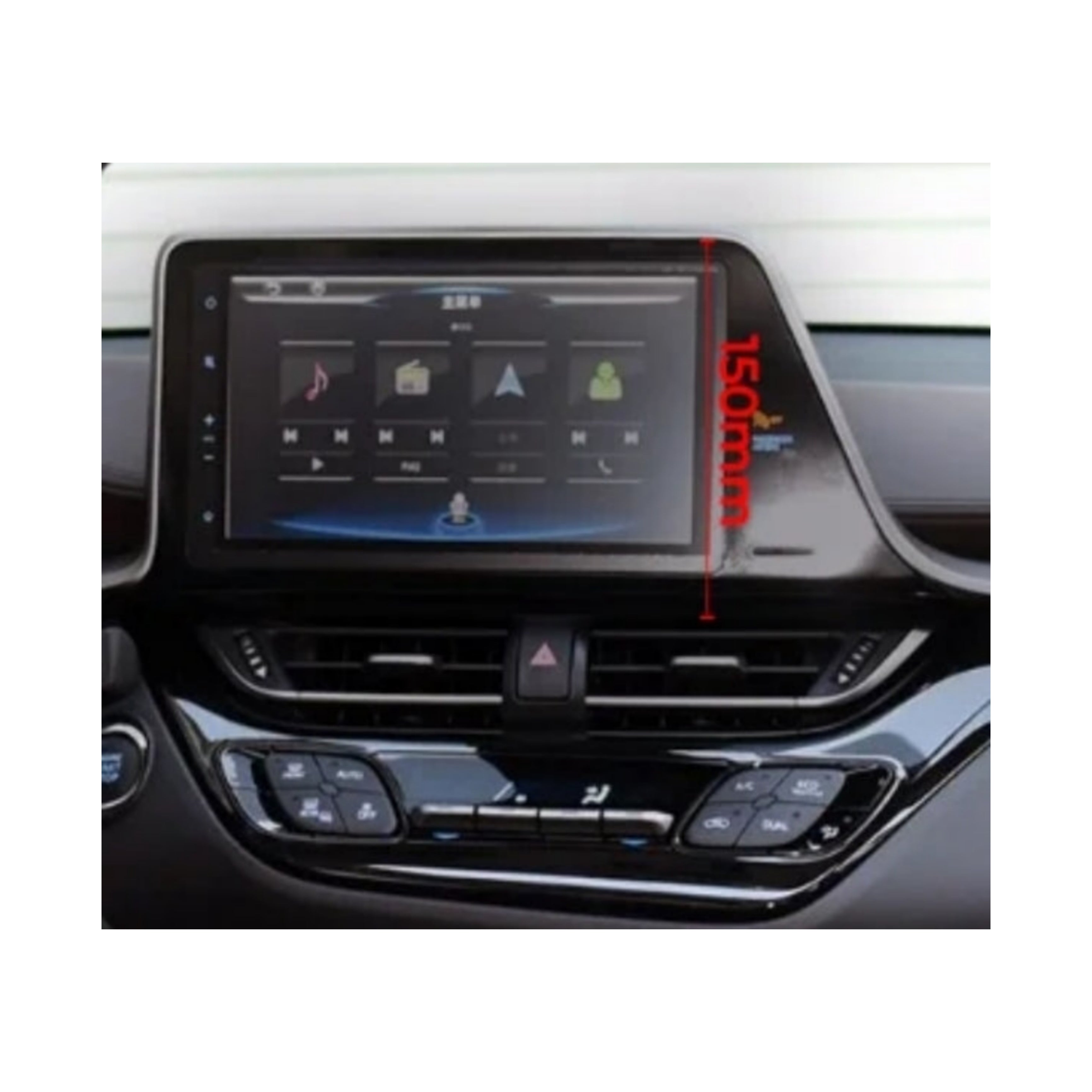 Autoradio per Toyota CHR C-HR 9" 2K | 2016-2023 | Android | Bluetooth | CarPlay | Android Auto | 12/256GB Ram