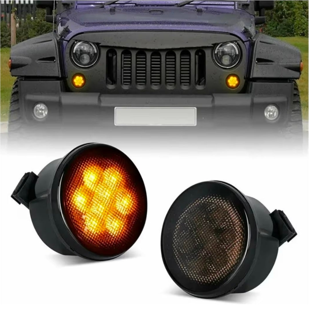 (PRENOTA) Indicatore Direzione Led per Jeep Wrangler (2007-2017), Plug and Play