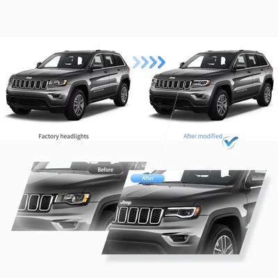 (PRENOTA) Fanali Anteriore Completo per Jeep Grand Cherokee WK2 (2014-2021) a LED