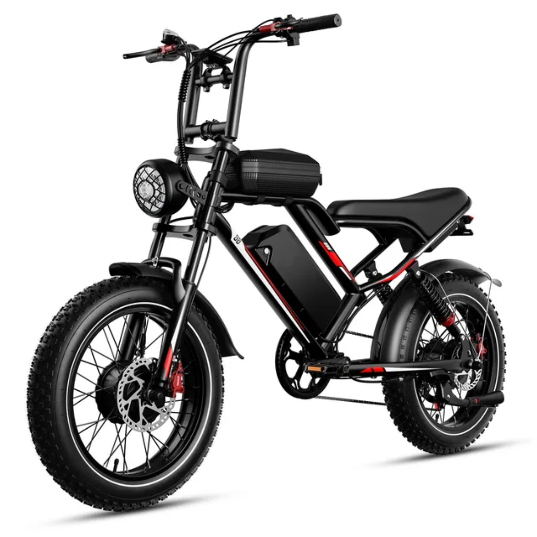 FerraroStore S8-Dual, Bici Elettrica Pieghevole, 20", Batteria 48V