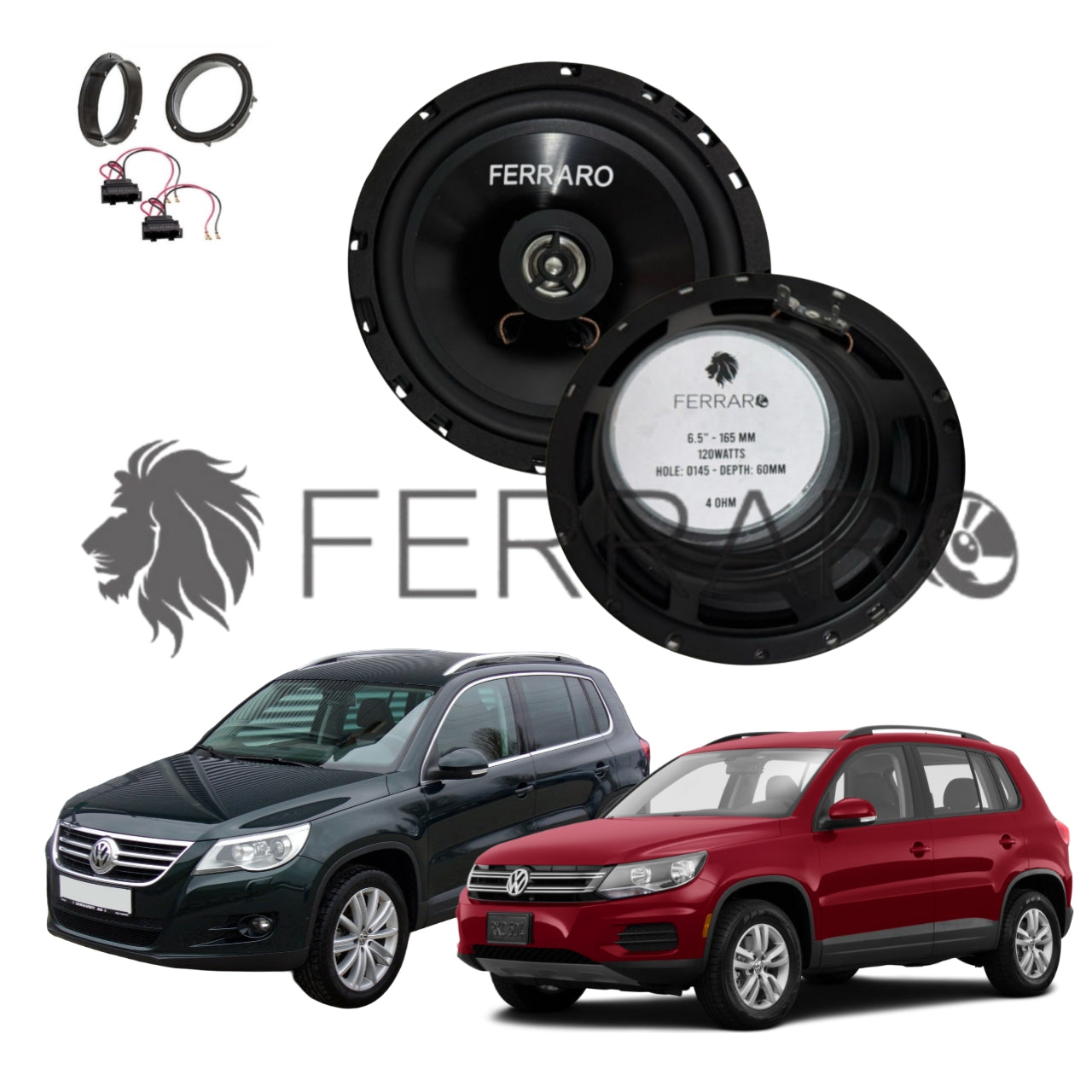 FerraroStore Kit 2 Altoparlanti, ASC-652PC, Ant o Post, VW Tiguan
