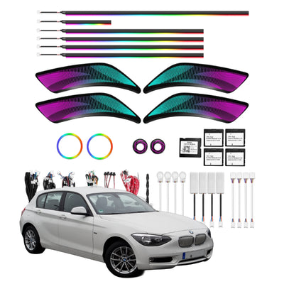 (PRENOTA) Ambient Light per BMW Serie 1 F20 (2011-2018), 256 Colori, APP