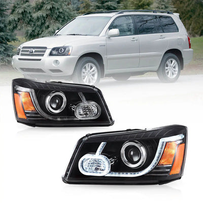 (PRENOTA) Fanali Anteriore Completo per Toyota Highlander (2001-2007) a LED