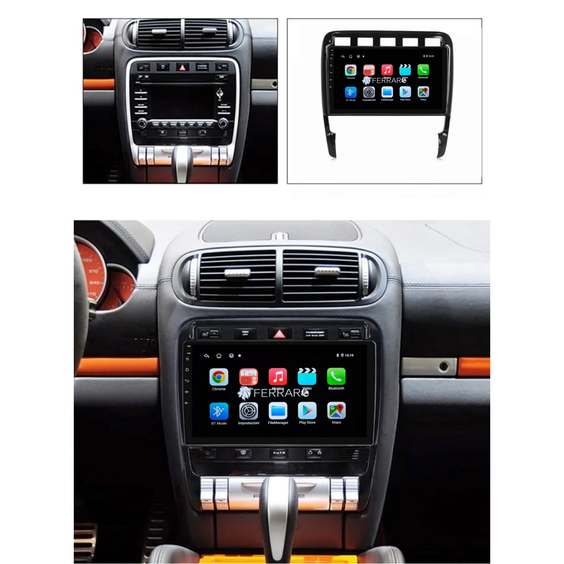 Autoradio per Porsche Cayenne GTS 9" | 2002-2006 | Android | Bluetooth | CarPlay | Android Auto | 2GB/4GB/6GB/8GB Ram