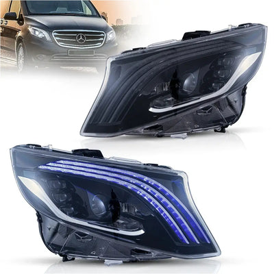 (PRENOTA) Fanali  Anteriore Completo per Mercedes Vito W447 (2016-2023) a LED