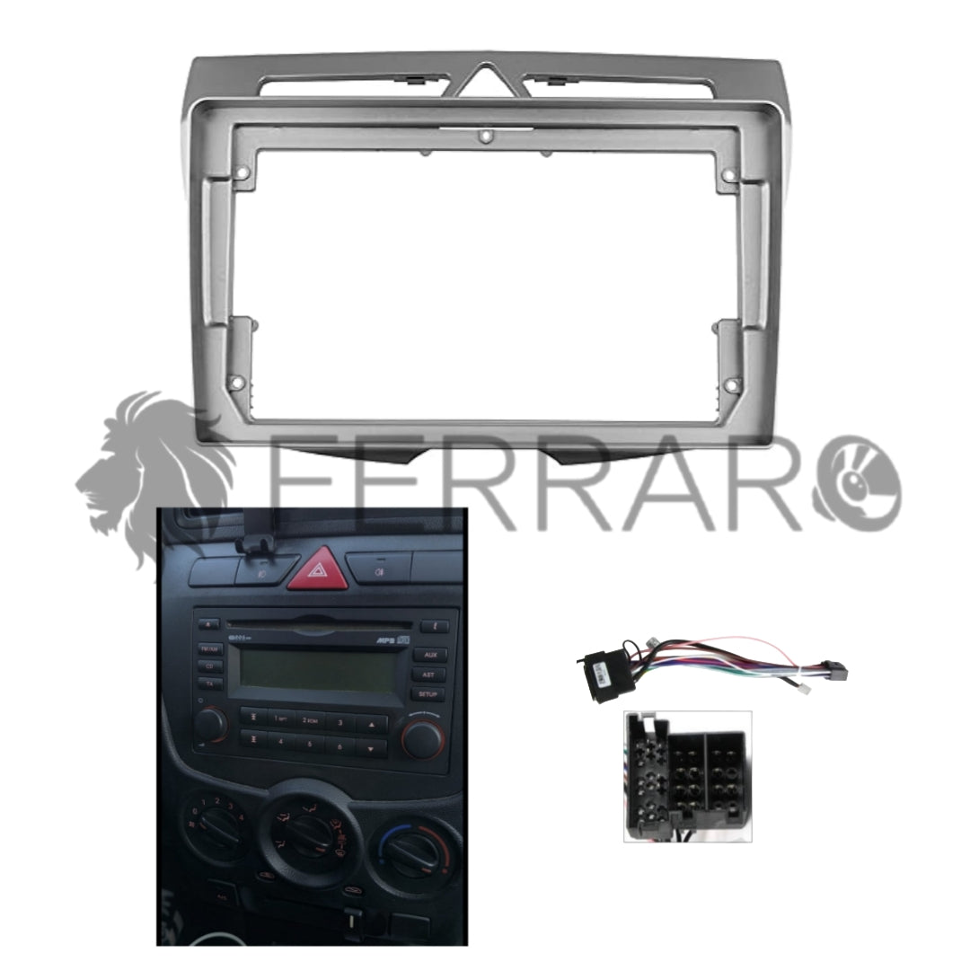(PRENOTA) Kit Montaggio Autoradio 9"Pollici, Kia Picanto (2008-2011) Mascherina, Cablaggio per Autoradio Android
