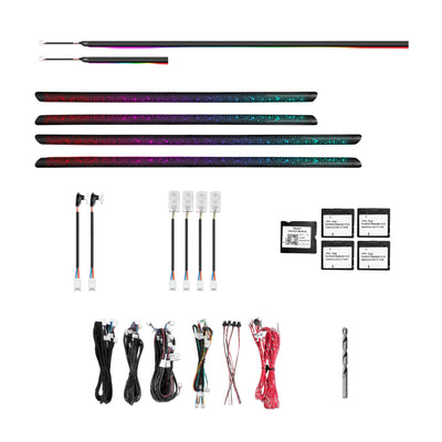 (PRENOTA) Ambient Light per BMW Serie 3 E90 (2005-2013), 256 Colori, APP