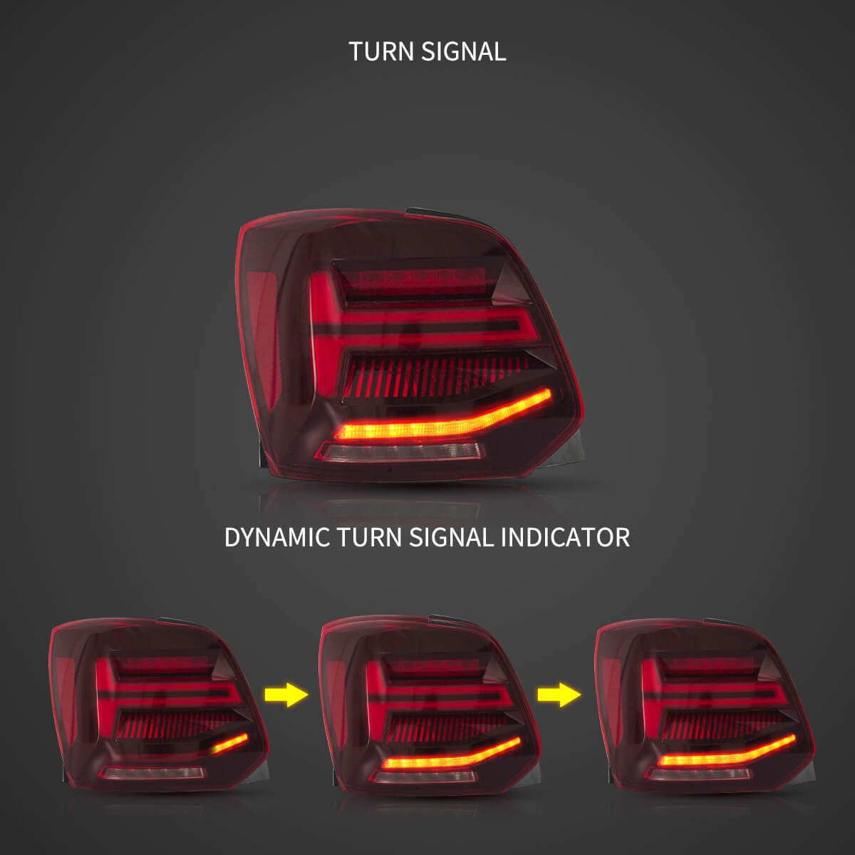 (PRENOTA) Fanali Posteriore Completo per Volkswagen Polo MK5 (2008-2017) a LED