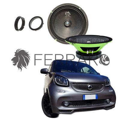 FerraroStore Kit 2 Altoparlanti, PV165.3, Anteriori, Smart ForTwo 453