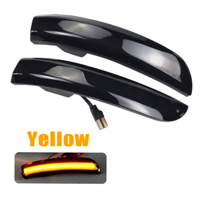 (PRENOTA) Specchietti Laterali Led per Ford Kuga, Ecosport, C-Max, S-Max, Focus MK3 (Compatibilità in Descrizione), Plug and Play