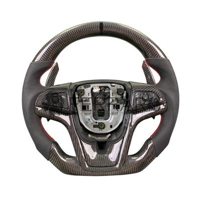 (PRENOTA) Volante Sportivo per Chevrolet Camaro (2009-2015), Carbonio, Customizzato in Pelle