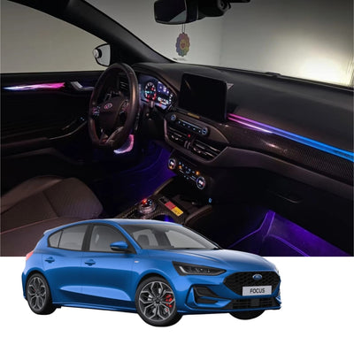 (PRENOTA) Ambient Light per Ford Focus (2018-2022), 256 Colori RGB, APP
