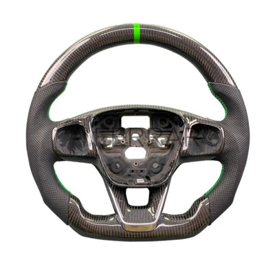 (PRENOTA) Volante Sportivo per Ford Focus ST, MK2, MK3, MK4, Mondeo, Carbonio, Customizzato in Pelle