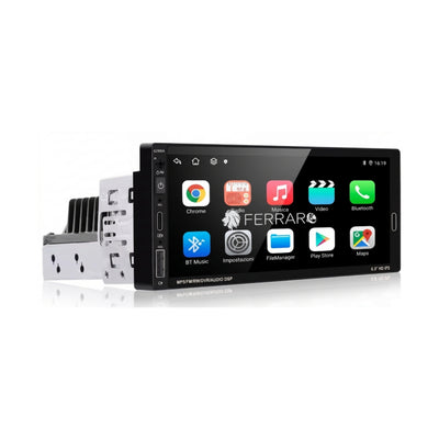Autoradio Universale Fisso (Android) 1Din 6.9" Pollici, Bluetooth, CarPlay,  Android Auto, 2/32GB Ram