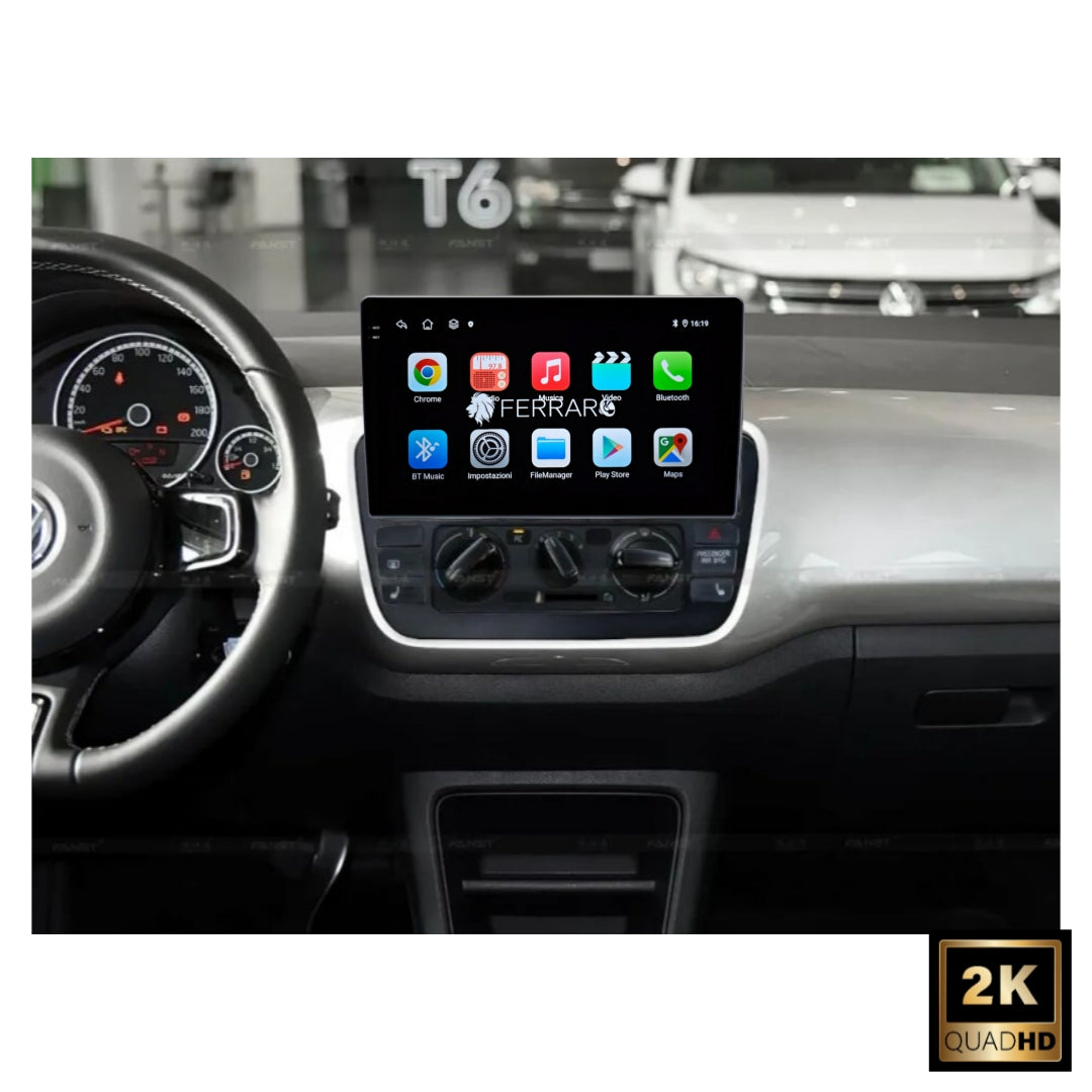 Autoradio per Volkswagen UP 10.1" 2K (2011-2016) Android, Bluetooth, CarPlay, Android Auto, 12/256GB Ram