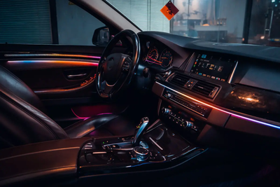 (PRENOTA) Ambient Light per BMW Serie 5 F10, F11 (2011-2017), 256 Colori, APP