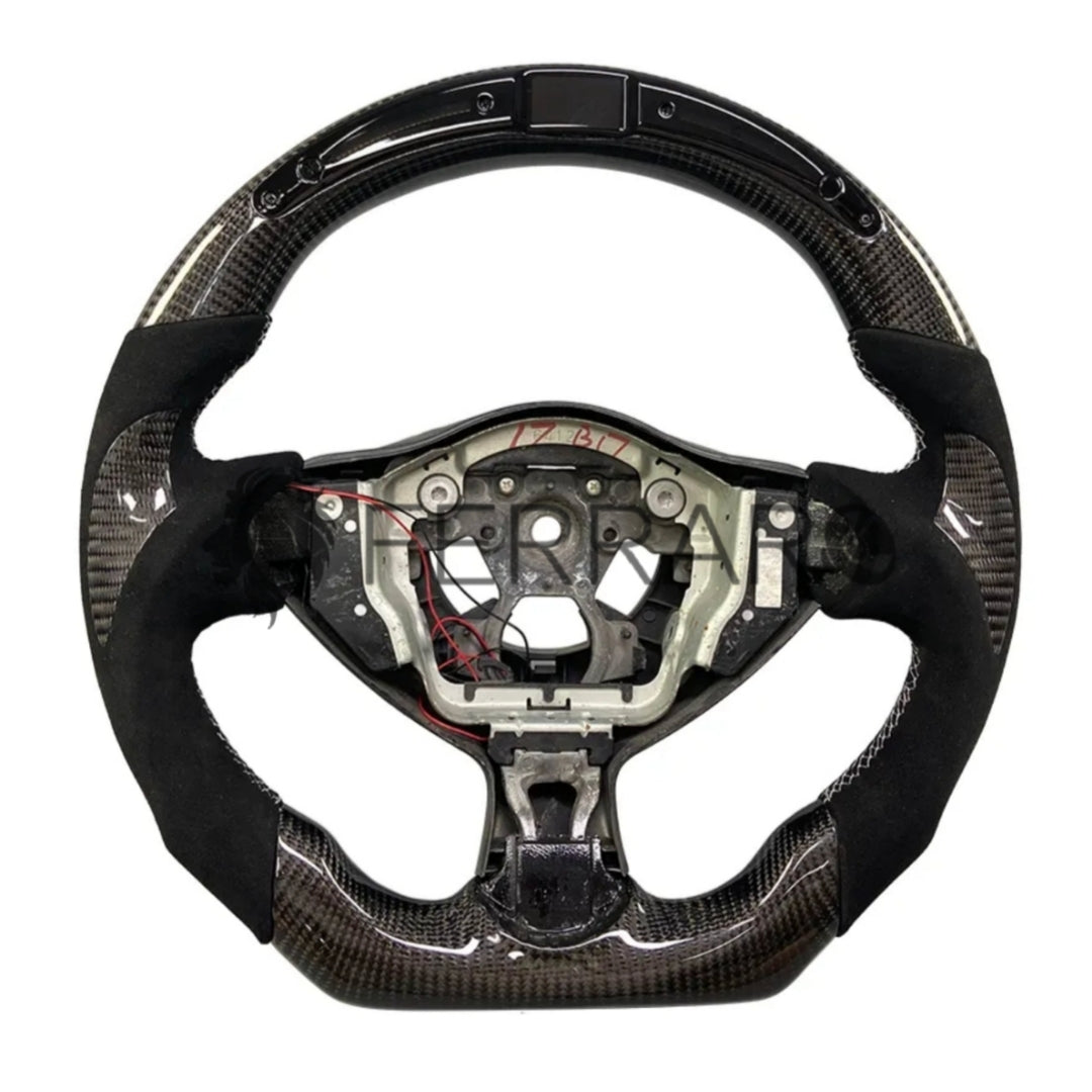 (PRENOTA) Volante Sportivo per Nissan 370Z, Carbonio, Customizzato in Pelle
