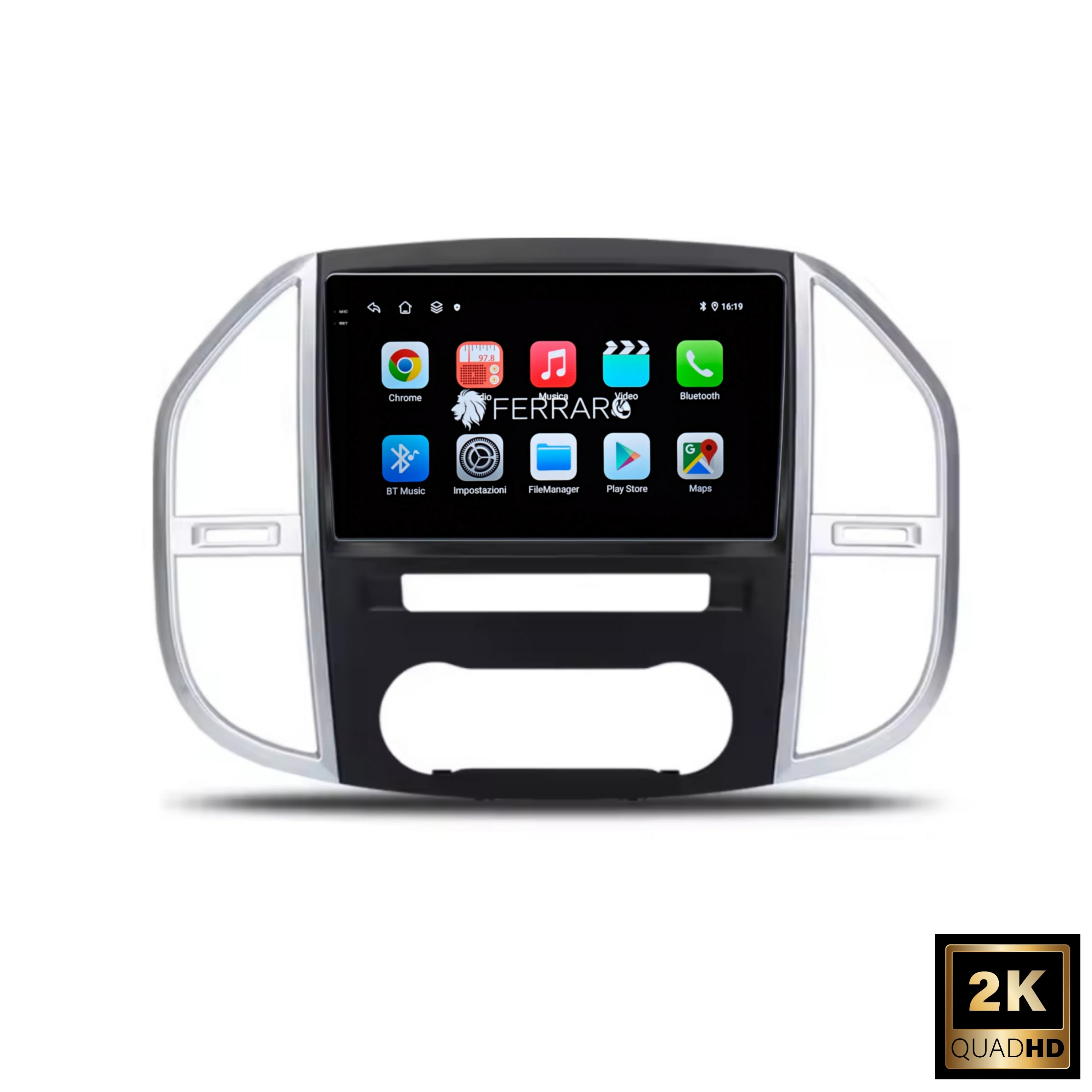 Autoradio per Mercedes Vito W447 10.1" 2K | 2014-2019 | Android | Bluetooth | CarPlay | Android Auto | 4/64GB Ram