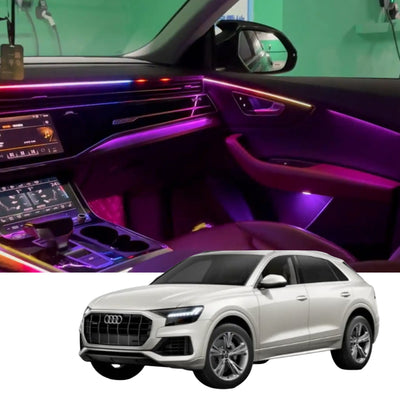 (PRENOTA) Ambient Light per Audi Q8 SQ8 RS Q8 (2018-2024), 256 Colori, APP