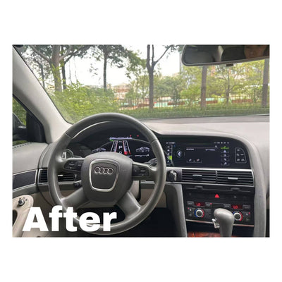 (PRENOTA)  Autoradio e Virtual Cockpit per Audi A6 C6 (2004-2011) 23.5" Android, Bluetooth, CarPlay, Android Auto, 6/128GB Ram