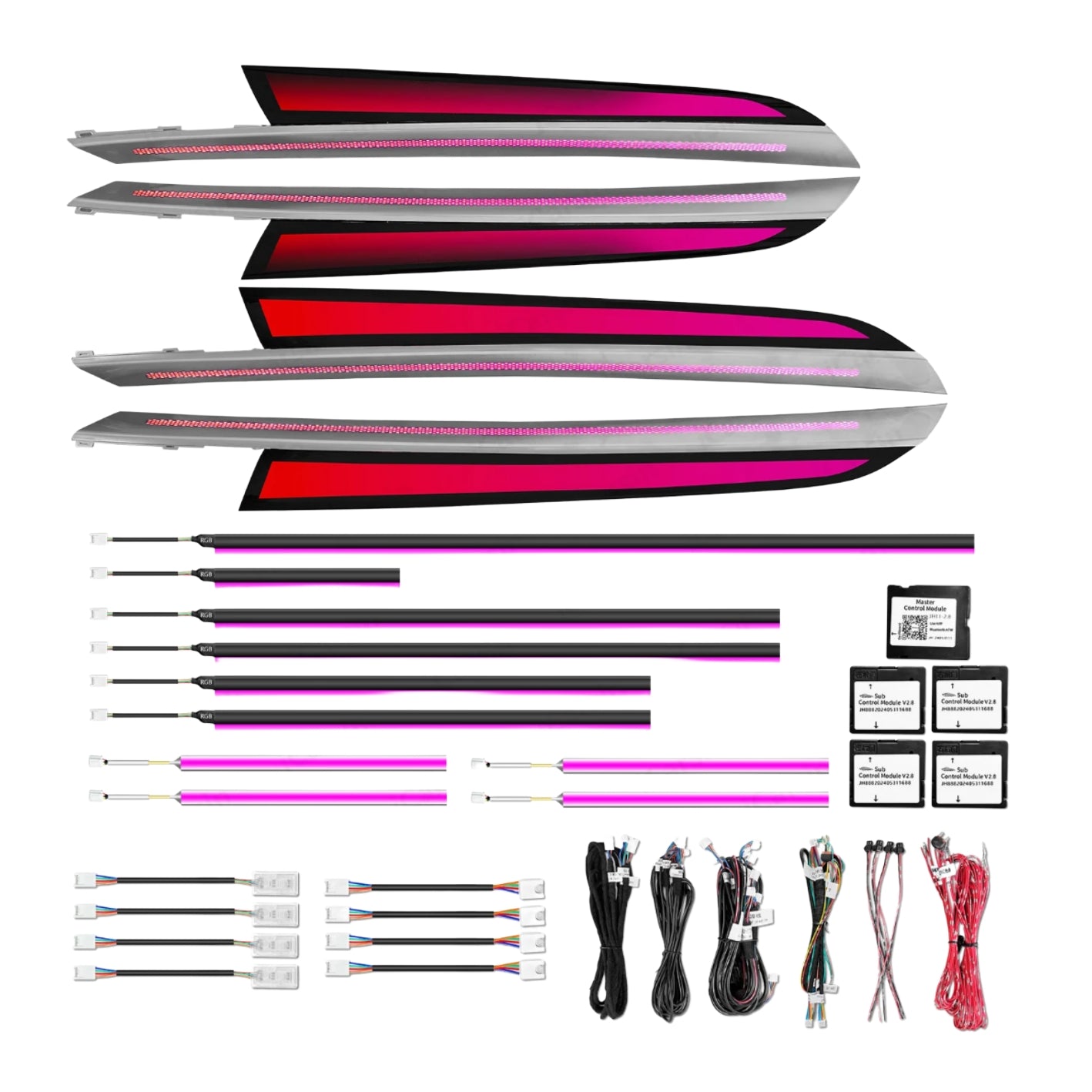 (PRENOTA) Ambient Light per BMW X5 E70 (2006-2013), 256 Colori, APP