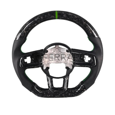 (PRENOTA) Volante Sportivo per Jeep Wrangler JK, Carbonio, Customizzato in Pelle