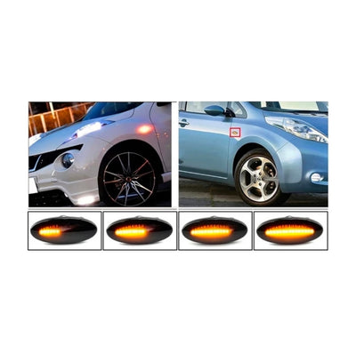 (PRENOTA) Indicatore Direzione Led per Nissan (Compatibilità in Descrizione), Plug and Play