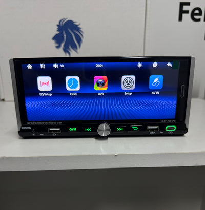 Autoradio Universale Fisso, 1Din 6.9"Pollici, Bluetooth, CarPlay, Android Auto