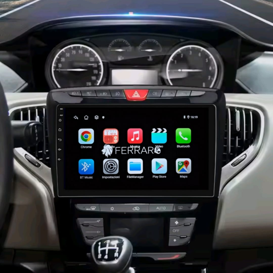 Autoradio per Lancia Y 9" (2016-2024) Android, Bluetooth, CarPlay, Android Auto, 2GB/4GB/6GB/8GB Ram