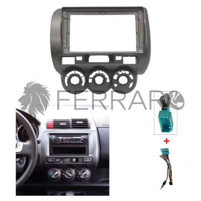(PRENOTA) Kit Montaggio Autoradio 9"Pollici Honda Jazz (2001-2008) Mascherina, Cablaggio Autoradio Android