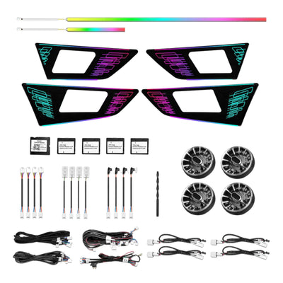 (PRENOTA) Ambient Light per Mercedes GLK x204 (2008-2015), 256 Colori, APP