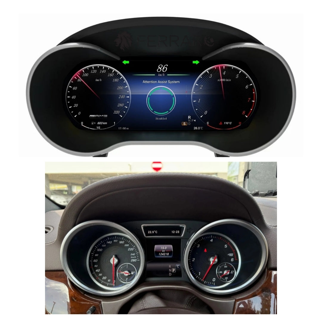 (PRENOTA) Virtual Cockpit 12.3" per Mercedes GLE W166, GLS X166, ML, GL, G, Classe R, HD Ultra, CarPlay e Android Auto