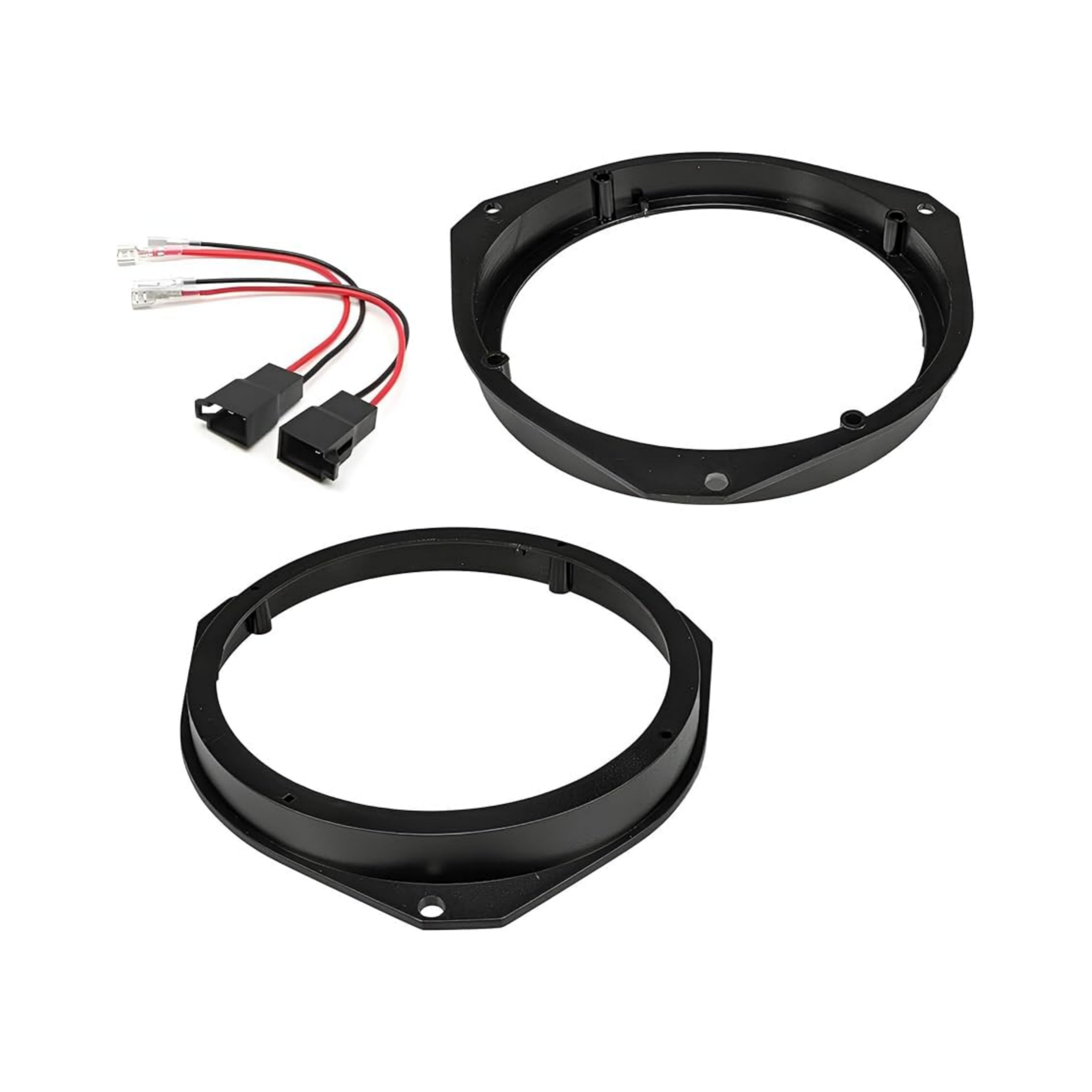 Supporti Altoparlanti 165mm, Ant. + Conn. AP per Fiat, Alfa, Citroen, Peugeot (Compatibilità in Descrizione)