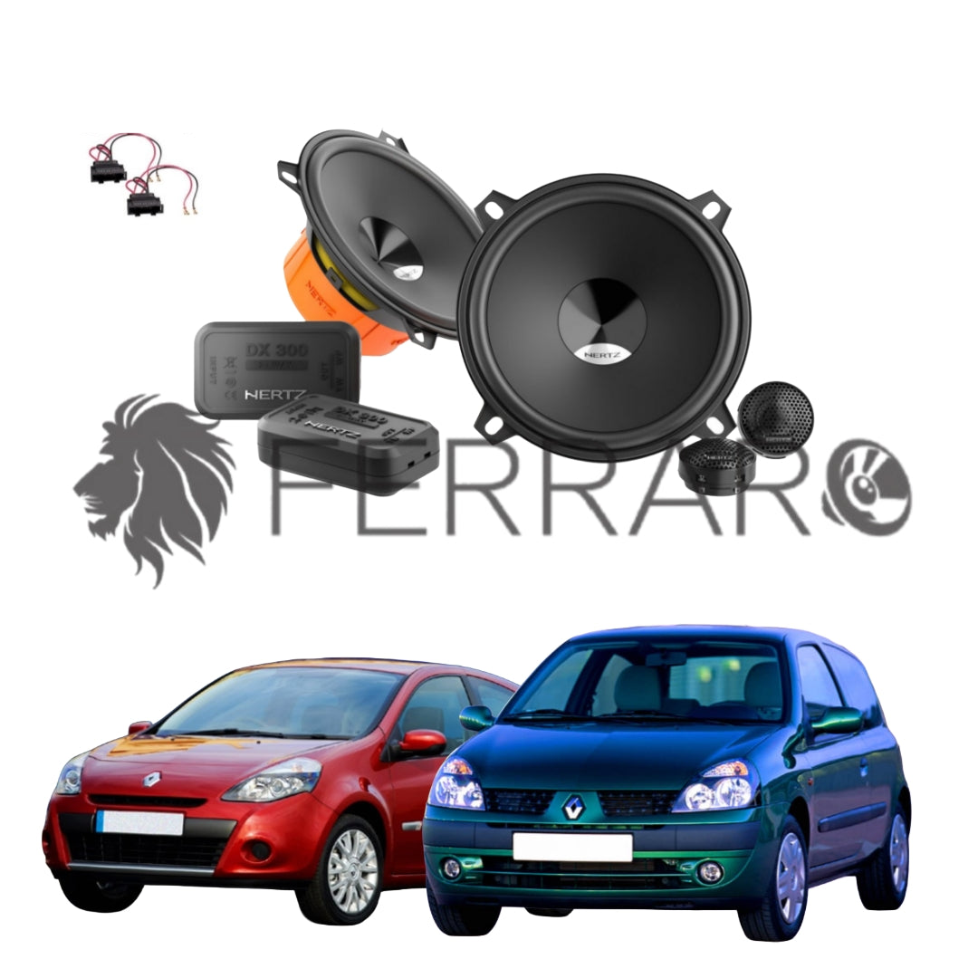 Hertz Kit 4 Casse, DSK 130.3, Anteriore, Renault Clio 2ª/3ª Serie