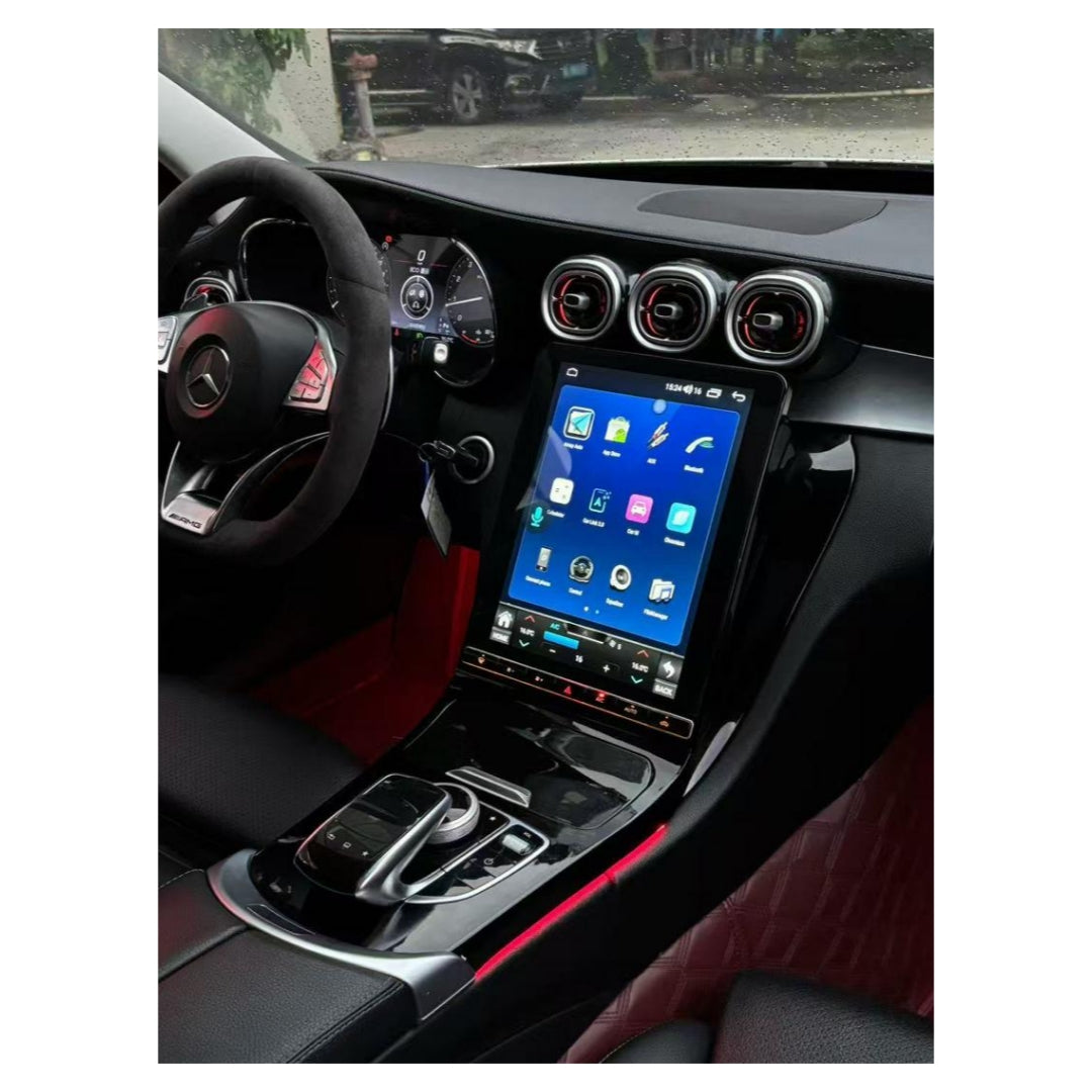 (PRENOTA) Autoradio per Mercedes Classe C W205, GLC X253, 12.1" (2015-2022) Android, Bluetooth, CarPlay, Android Auto, 8/128GB Ram