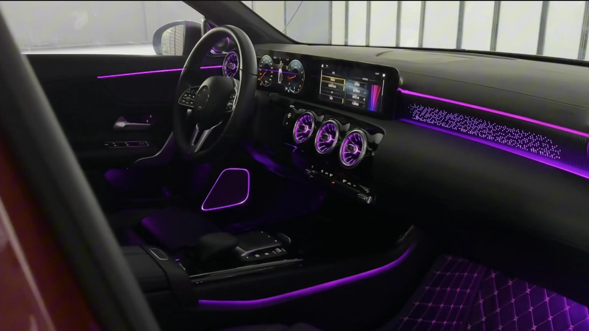 (PRENOTA) Ambient Light per Mercedes Benz Classe A W177, CLA, W118 (2020-2025), 256 Colori, APP