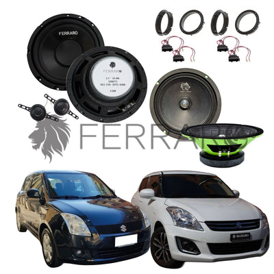 FerraroStore Kit 6 Altoparlanti | PV165.3 | ASK-165.2 | Ant/Post | Suzuki Swift IV | V (2003-2017)