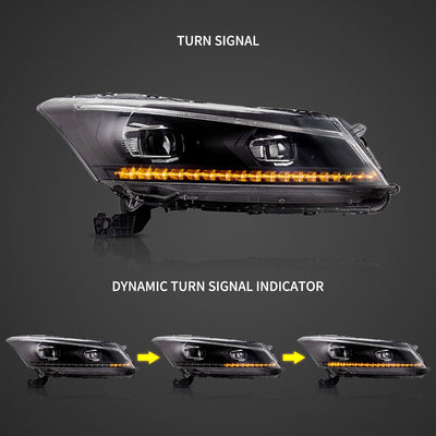 (PRENOTA) Fanali Anteriore Completo per Honda Accord VIII (2008-2012) a LED