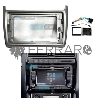 Kit Montaggio Autoradio 9"Pollici Volkswagen Polo (2008-2020) Mascherina, Cablaggio Autoradio Android